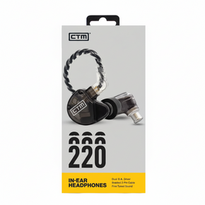 CTM - CE220 - Audifonos In Ear 2 driver Smoke