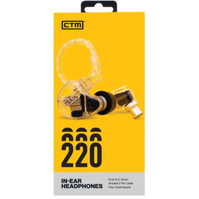CTM – CE220 – Audífonos in ear 2 driver Clear
