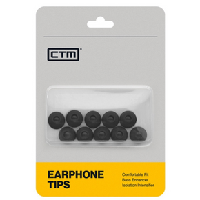 3 pares de espuma para in ear S – Flexi tips Foam S – CTM