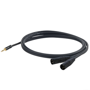 Cable Profesional 3.5 mm jack ST x 2 XLR macho 0,3M – CHLP320LU03 – PROEL