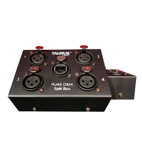 Spliter de red para cuatro canales Hembra – RJ45 DMX – Taurus