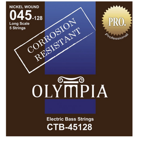 OLYMPIA CTB45128 | Cuerdas para Bajo Eléctrico de 5 Cuerdas Calibres 45-128