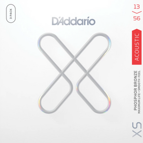 DADDARIO XSAPB1356 | Cuerdas Guitarra Acustica XS Bronce Fosforado Medium 013-056