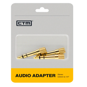 Pack de Adaptadores de audio 1/4 – 1/4 Inch Adapter – CTM