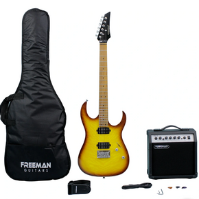 RIFF MASTER SB PACK GUITARRA ELECTRICA SRG-180 FMT FREEMAN