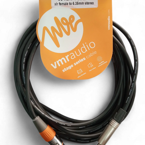 Cable de Audio VMR Audio XLR Hembra a Plug TRS Estéreo – 6 Metros